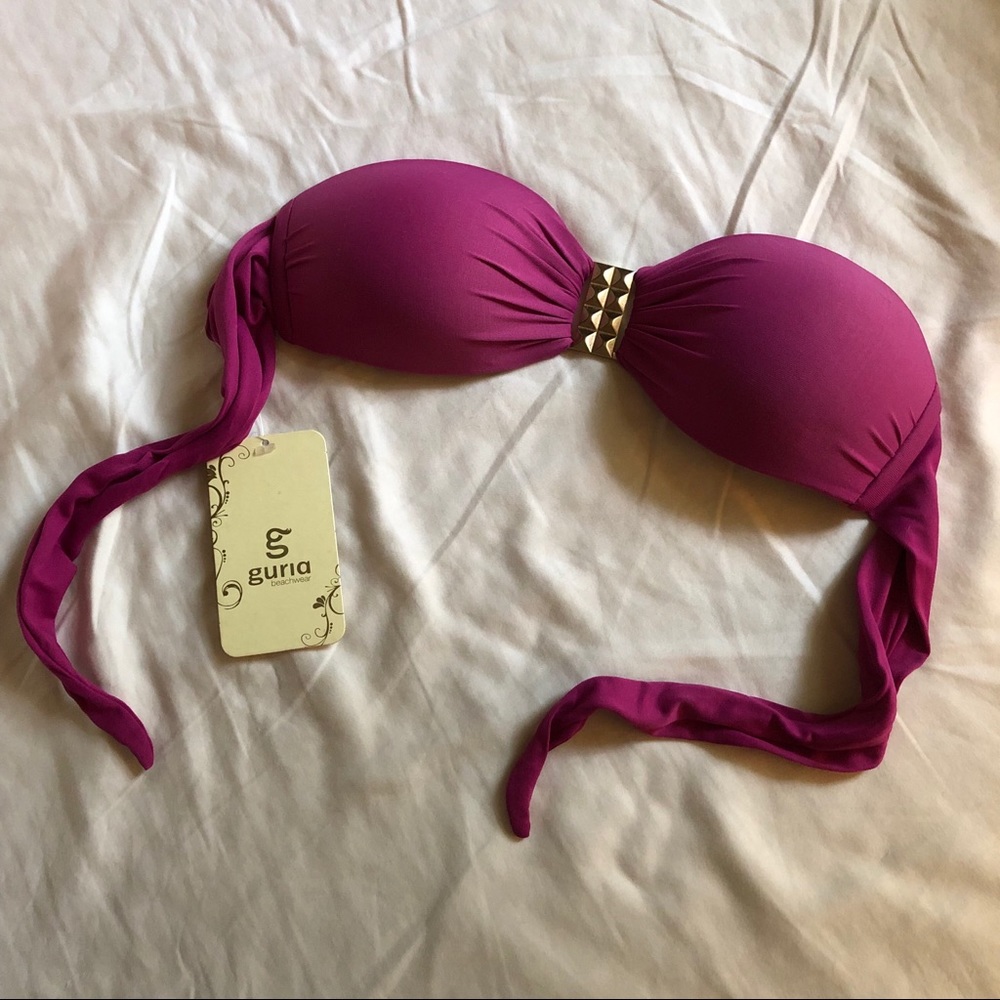 🔅FWB!🔅Guria Small Padded Bandeau Bikini Top NWT